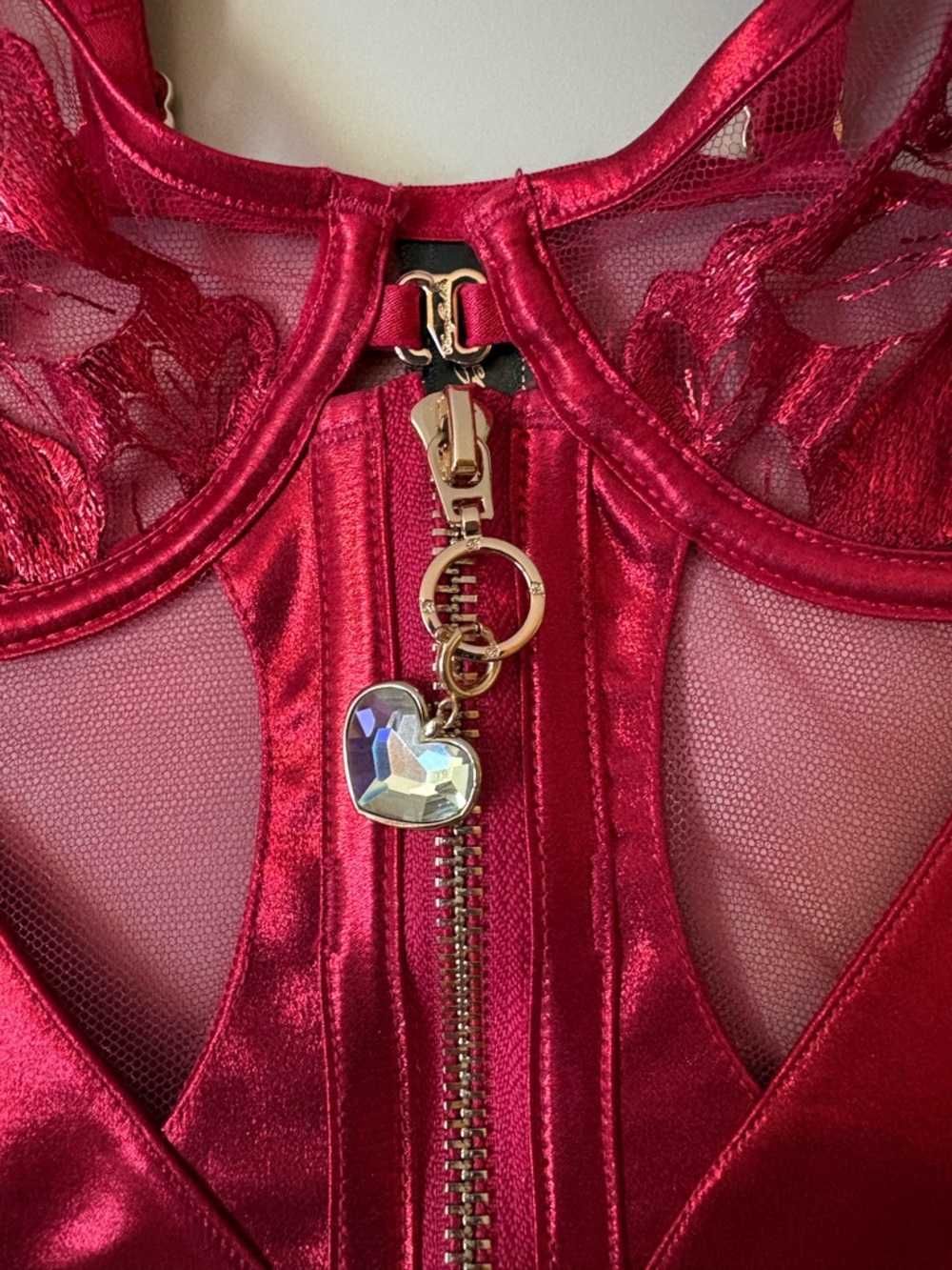 Honey Birdette Red Bustier 34C - Picture 3 of 6